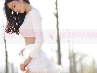 aiss – 在海边，若兮的写真：每一张都是对沙子的深情款款！