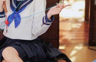 纸悦Etsu_ko带你逛海滩：美咲泳装定制图片，心情就是这一抹夏日蓝！